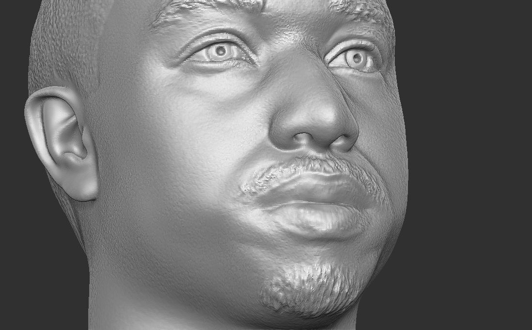 Michael B Jordan bust for 3D printing 3D print model_22