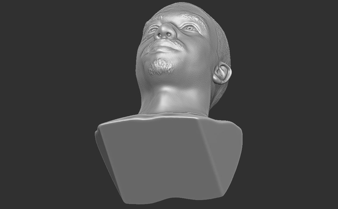 Michael B Jordan bust for 3D printing 3D print model_26