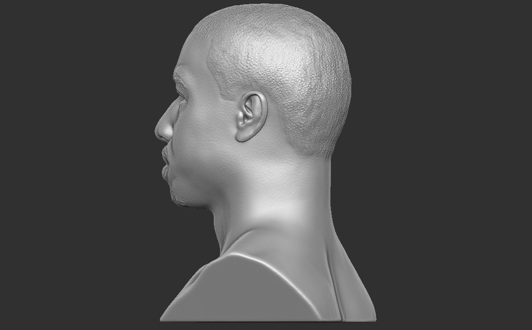 Michael B Jordan bust for 3D printing 3D print model_11