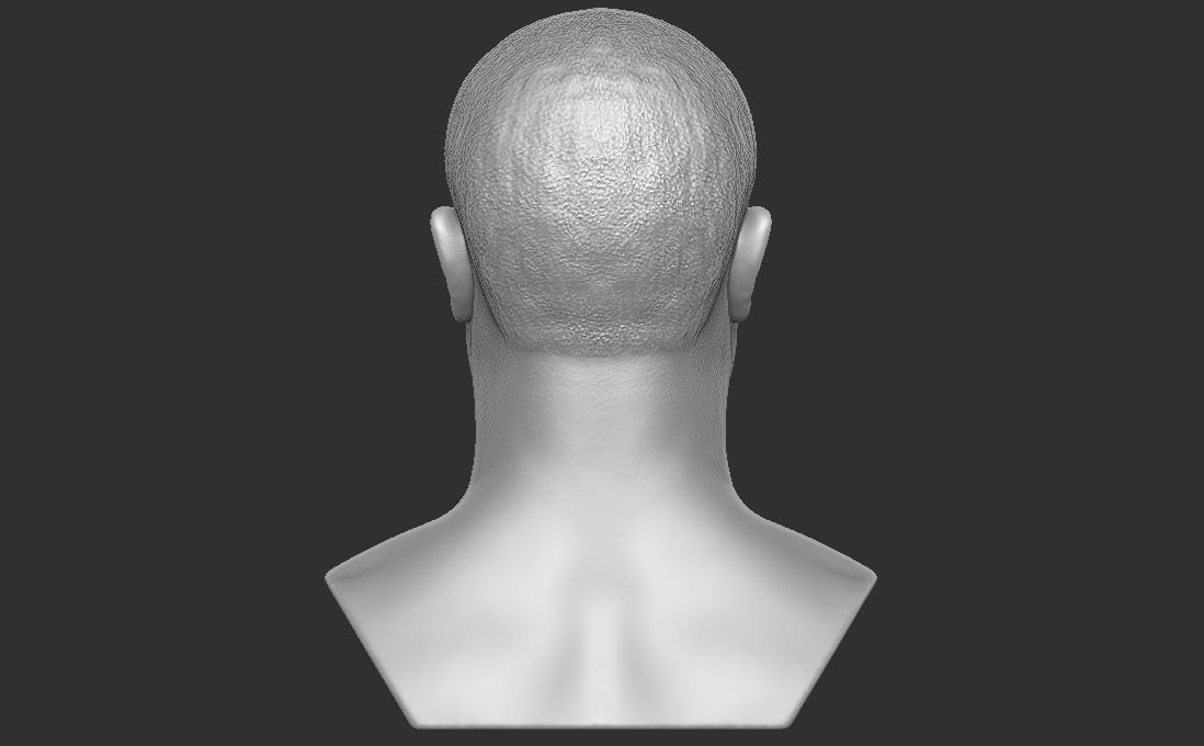 Michael B Jordan bust for 3D printing 3D print model_13
