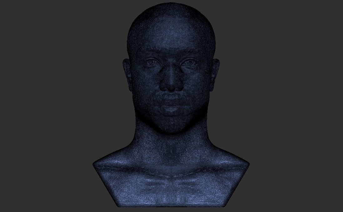 Michael B Jordan bust for 3D printing 3D print model_30