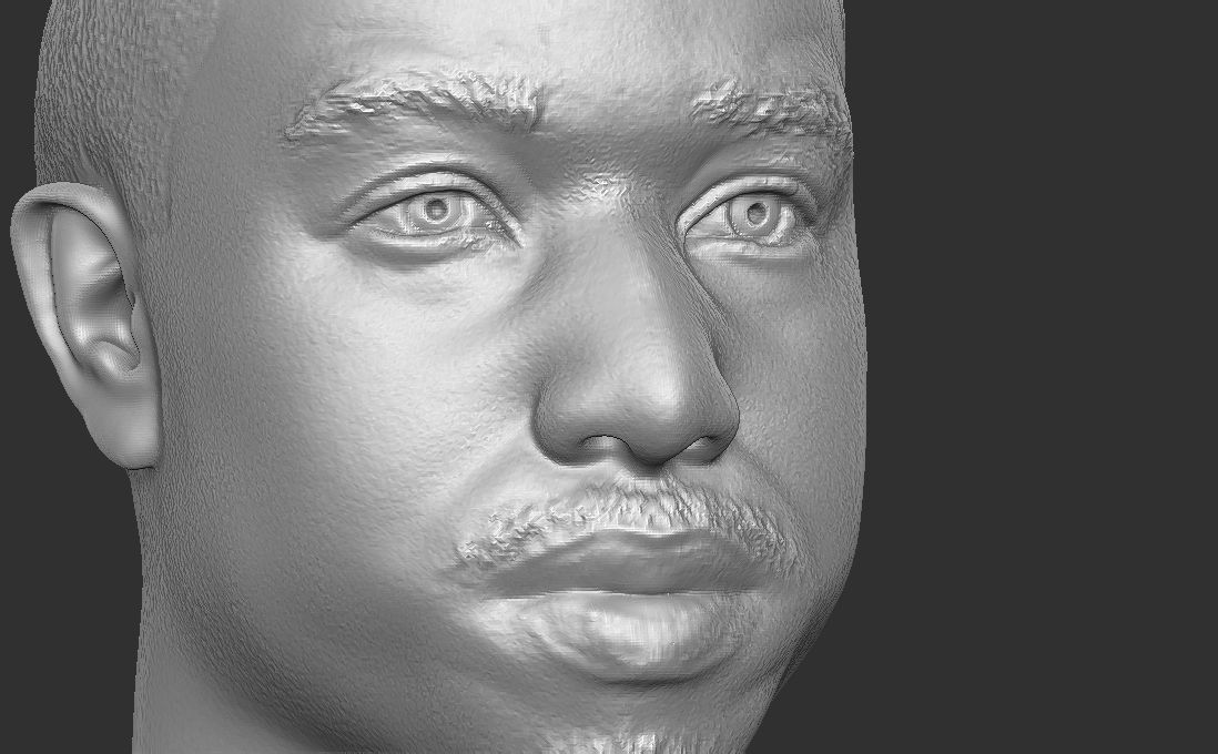 Michael B Jordan bust for 3D printing 3D print model_20