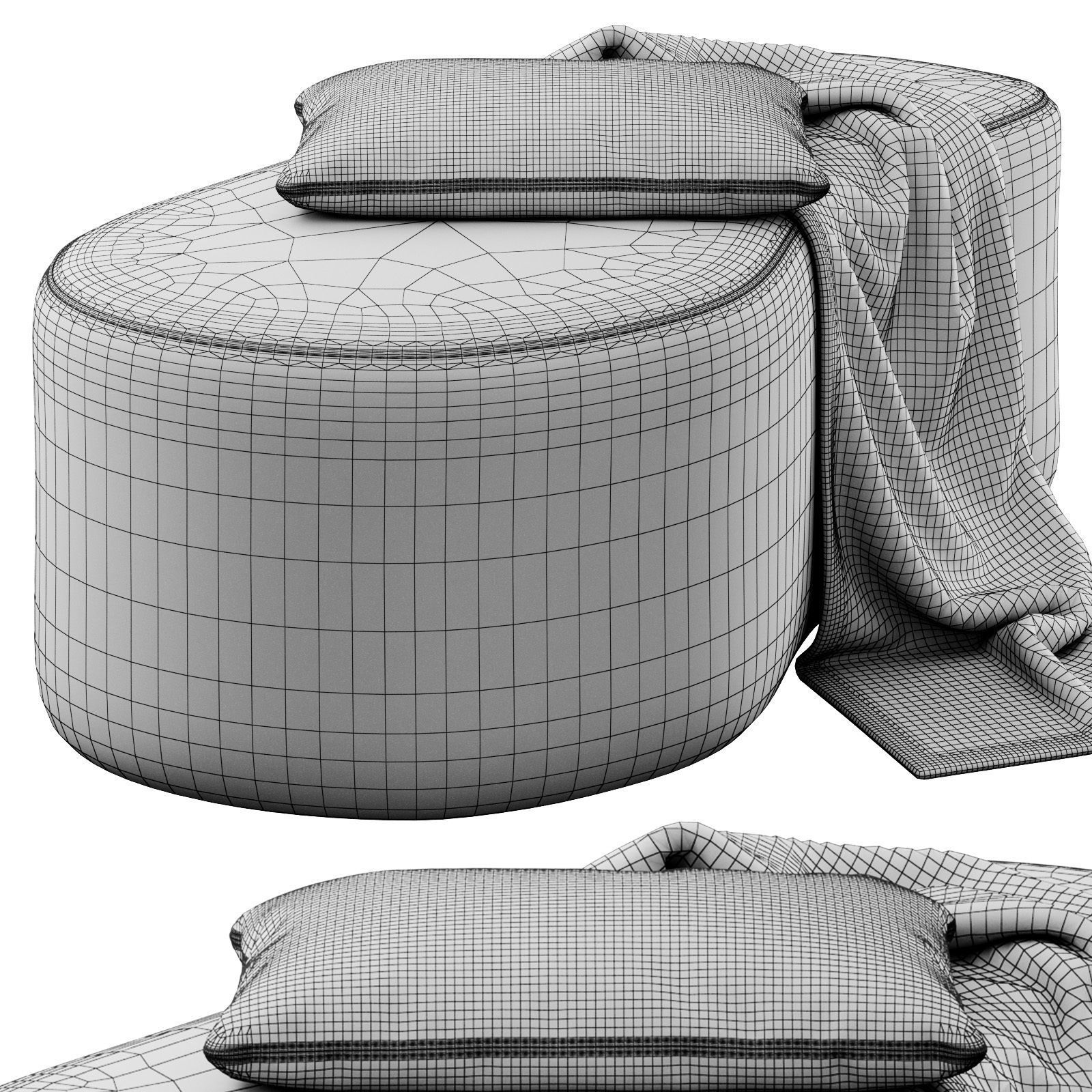 Dot to pouf by Sintesi 3D model_12