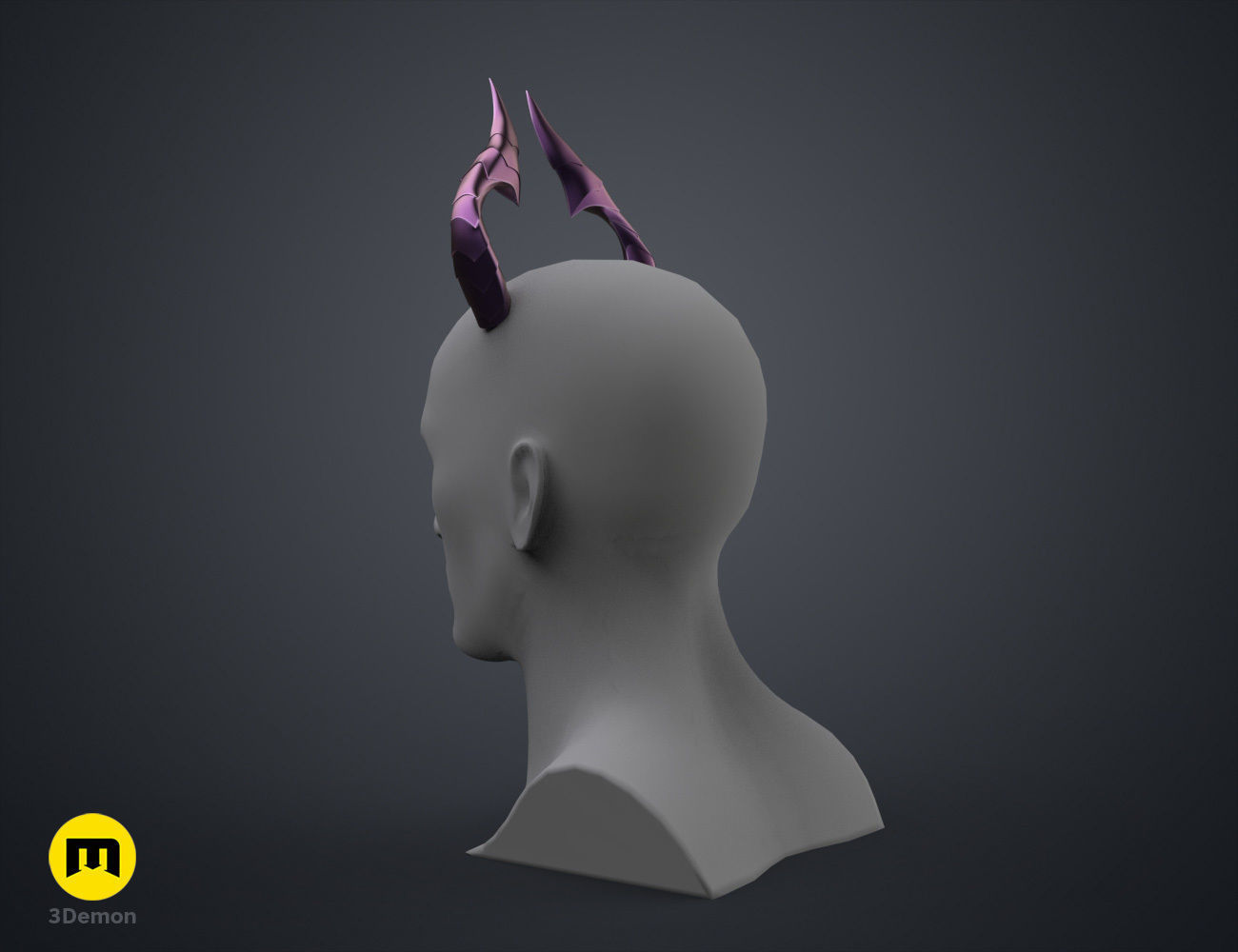 Bubis Horns - Virtual Youtuber 3D print model_20