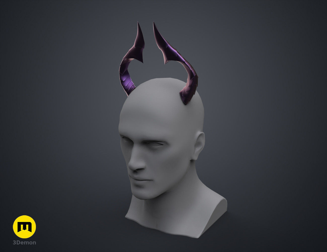 Bubis Horns - Virtual Youtuber 3D print model_3