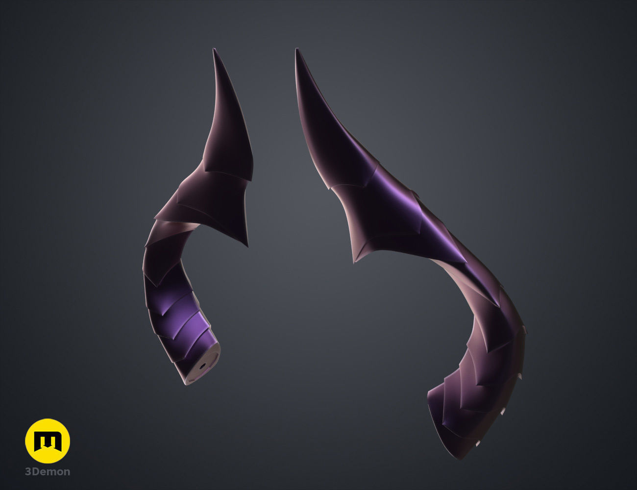 Bubis Horns - Virtual Youtuber 3D print model_4