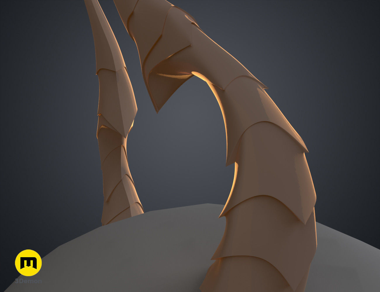 Bubis Horns - Virtual Youtuber 3D print model_12