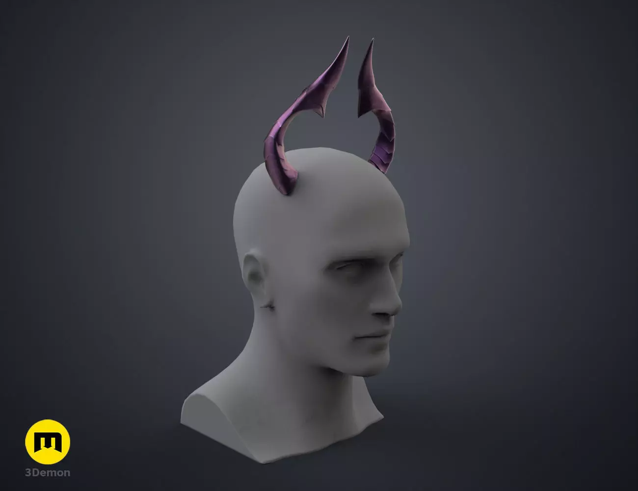 Bubis Horns - Virtual Youtuber 3D print model_0