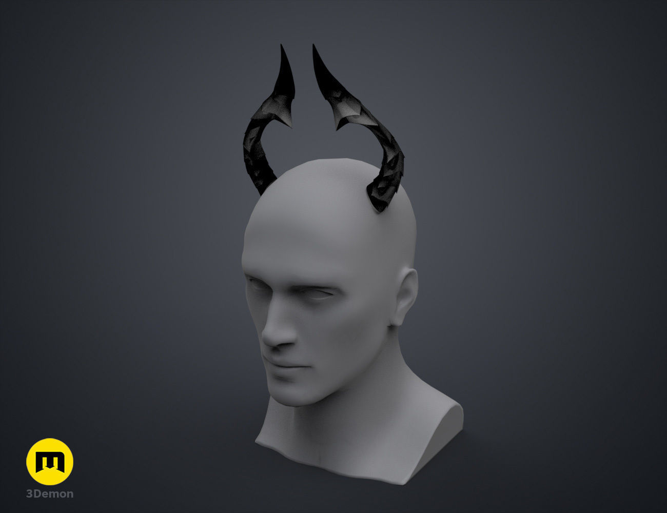 Bubis Horns - Virtual Youtuber 3D print model_9