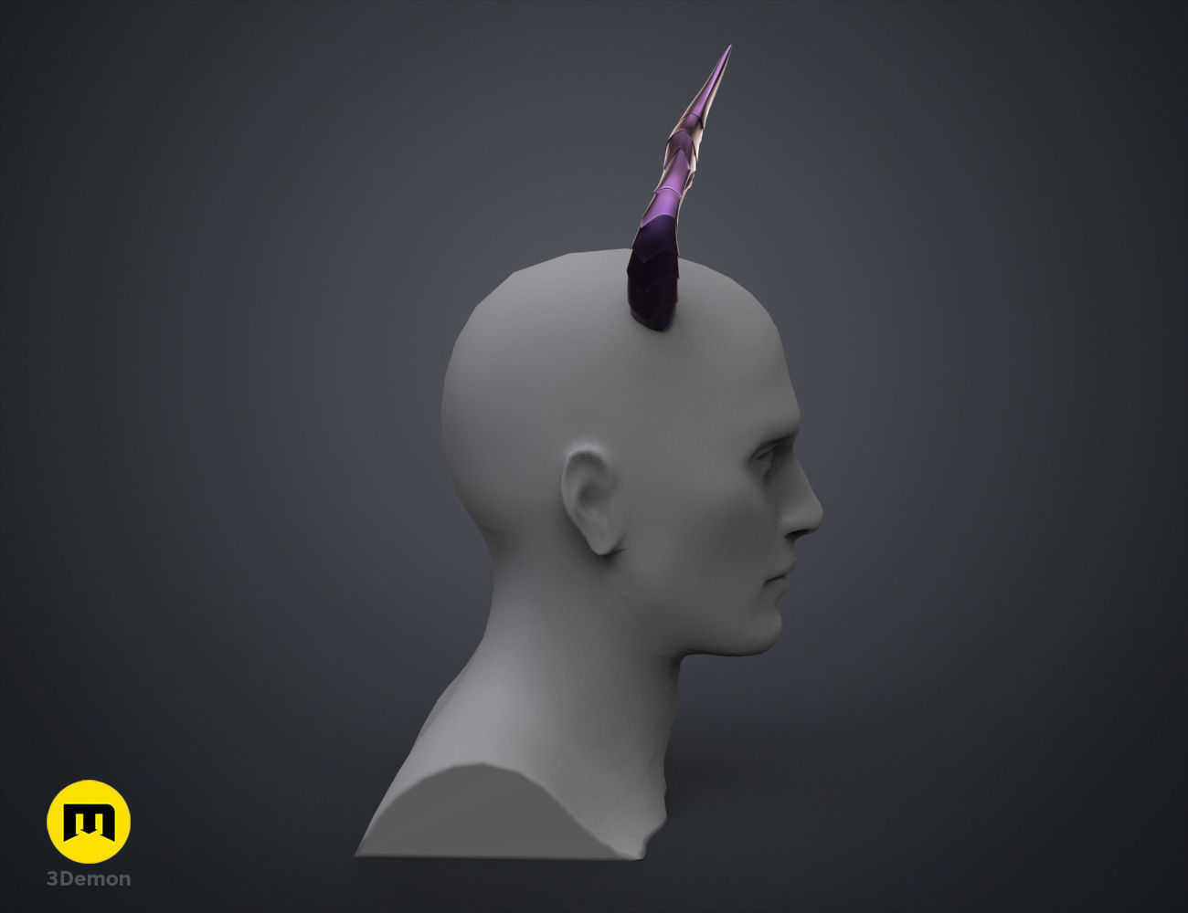 Bubis Horns - Virtual Youtuber 3D print model_16