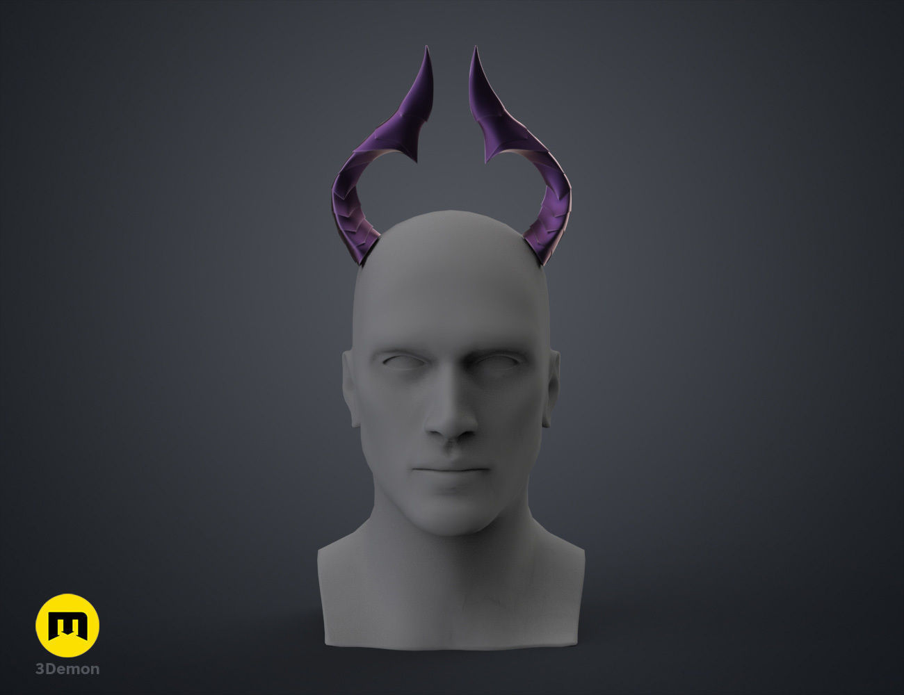 Bubis Horns - Virtual Youtuber 3D print model_1