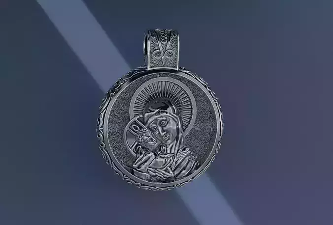 Jewelry pendant Mother of God