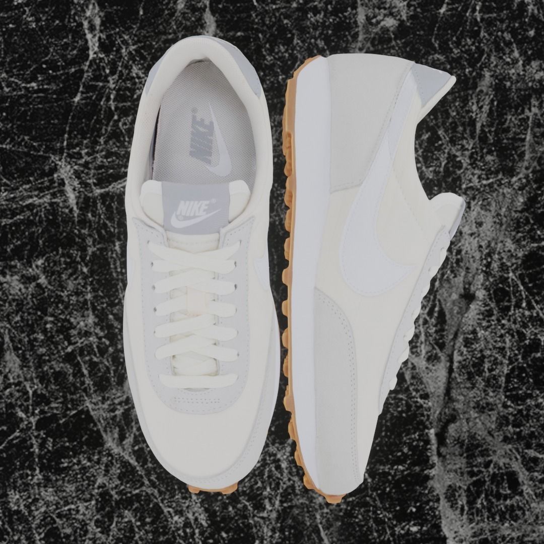 Nike 3D Shoes - White - Cream Low-poly 3D model_2