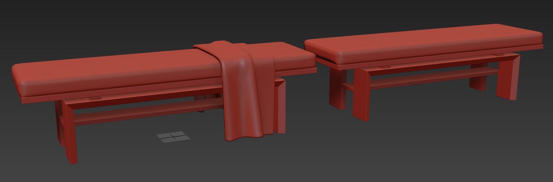 Bench by Barbara Barry 3D model_9