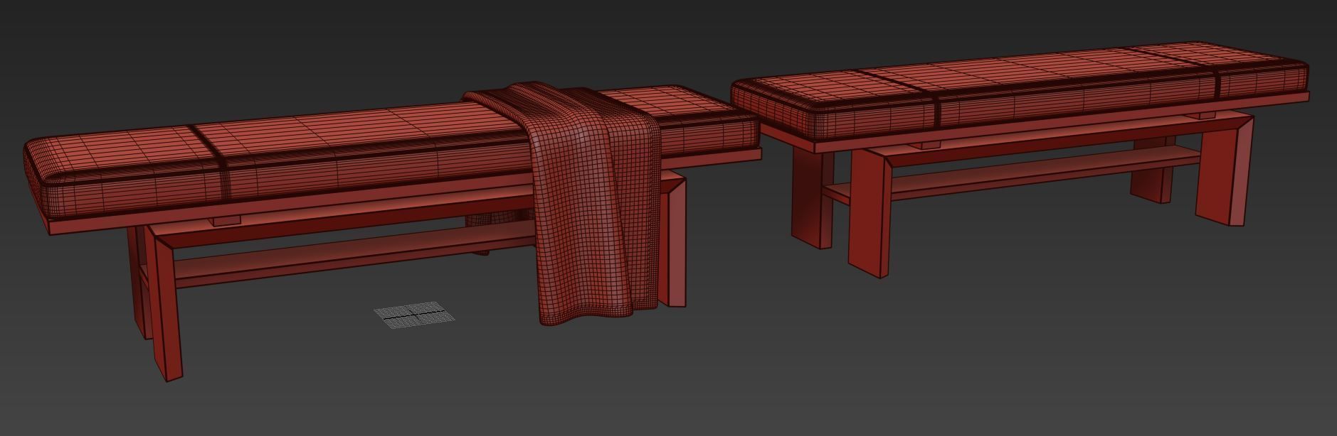Bench by Barbara Barry 3D model_10