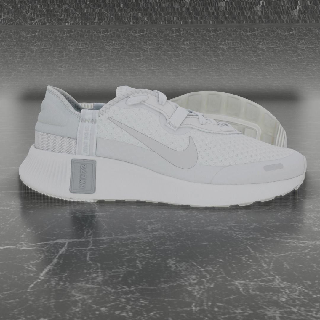 Nike 3D Shoes - White-Cream - NKE72 Series Low-poly 3D model_6
