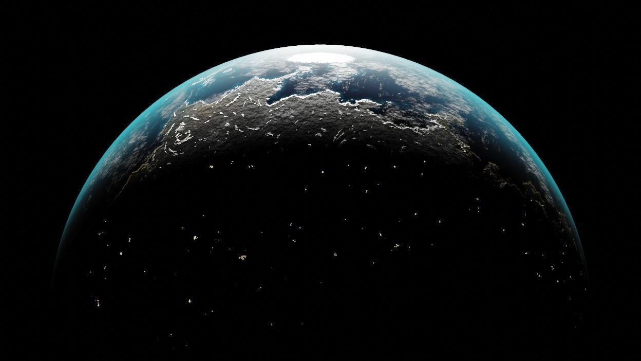 Earth Unleashed- A Hyper-Realistic 3D Model of Earth Low-poly 3D model_1