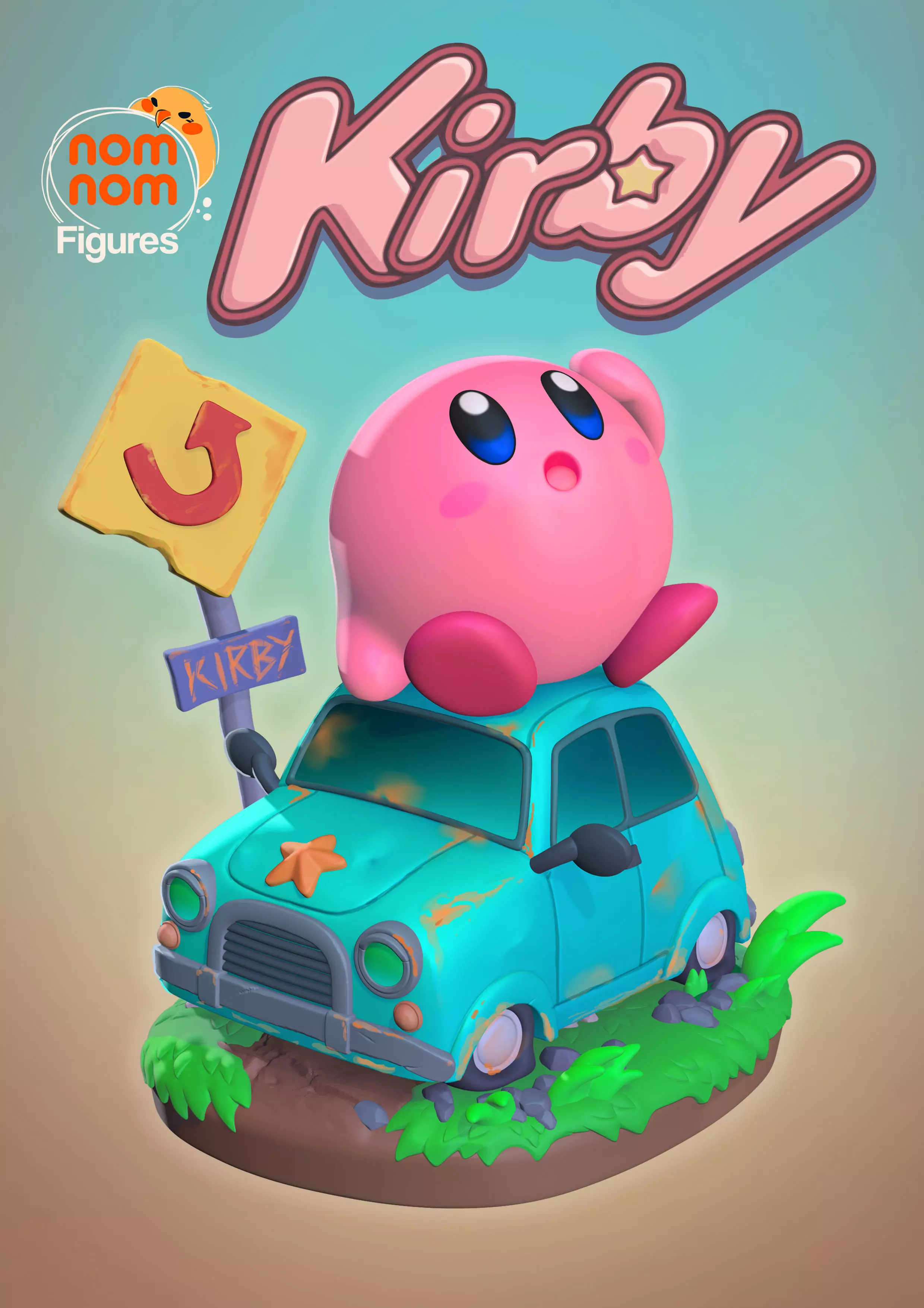 Chibi Kirby 3D print model_0
