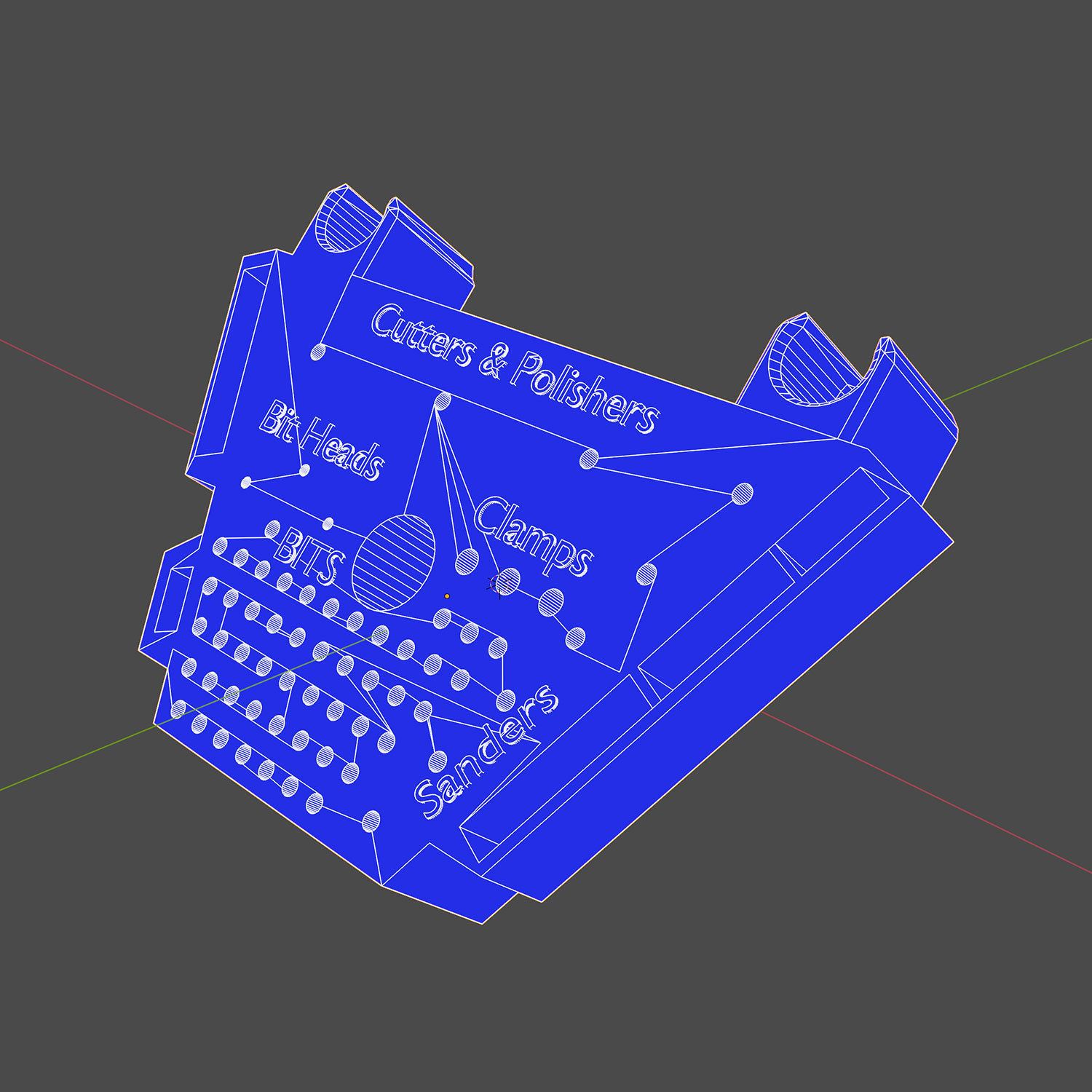 Dremel Drill Press Rotary Tool Workstation Bit Container Free 3D print model_8