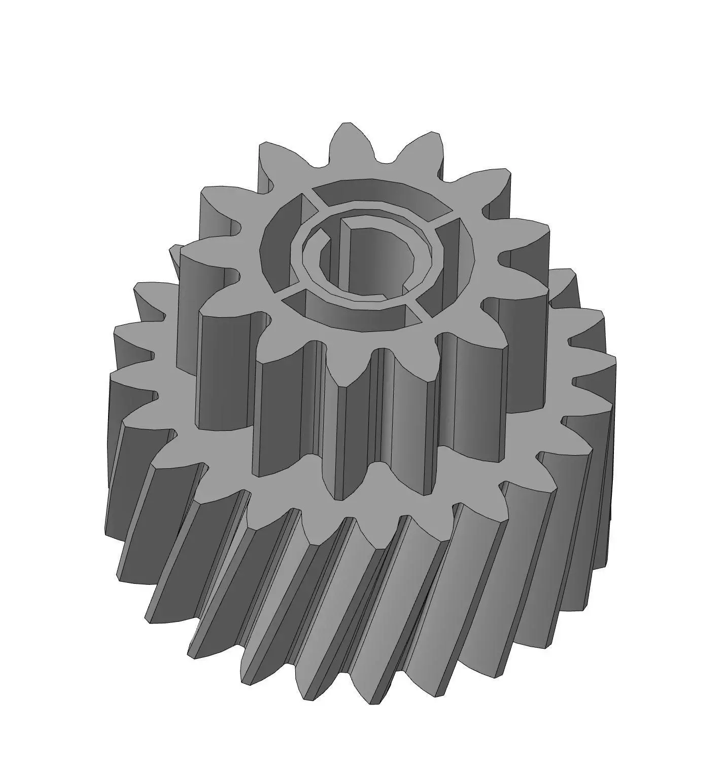 Gear z24 z13 h32 3D print model_0