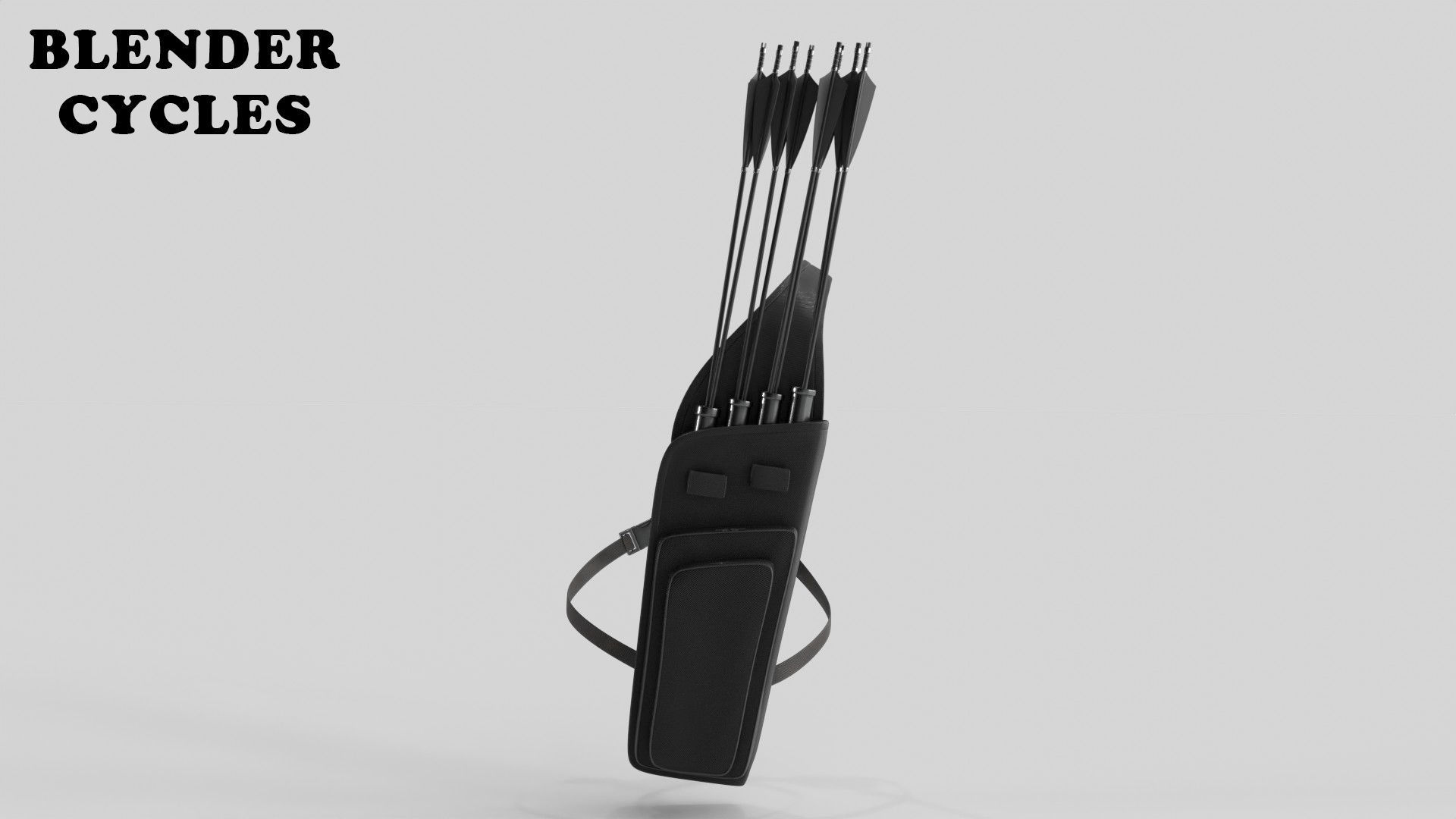 Bow With Quiver and Arrow 3D Model Collection_28