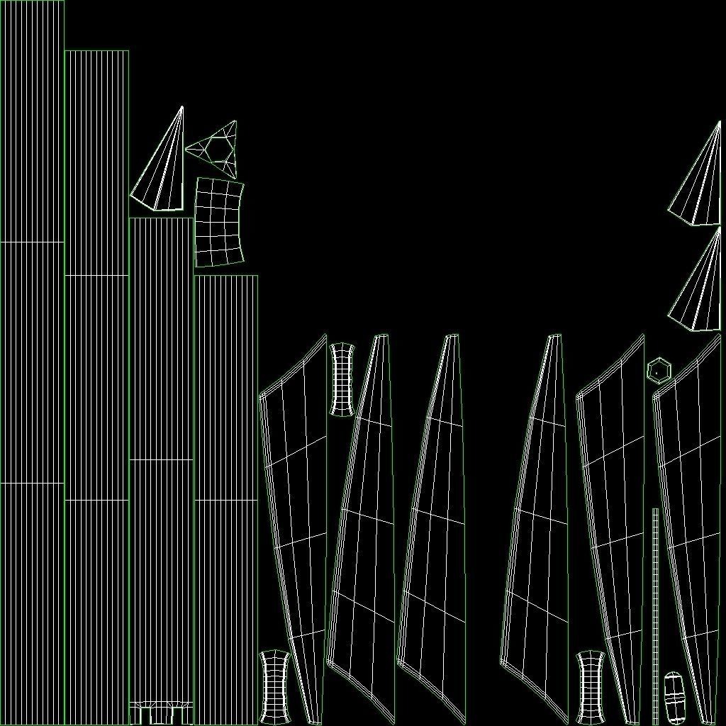 Bow With Quiver and Arrow 3D Model Collection_34