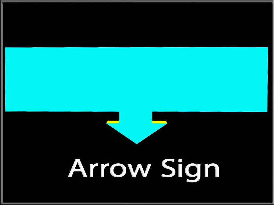 Arrow Sign Low-poly 3D model_0