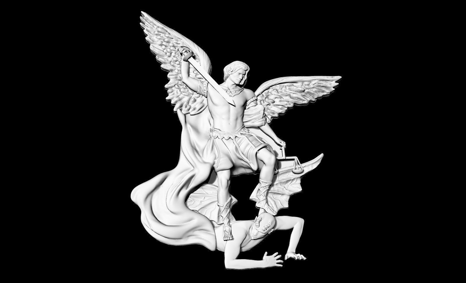 Arcangel san miguel 3D model_1