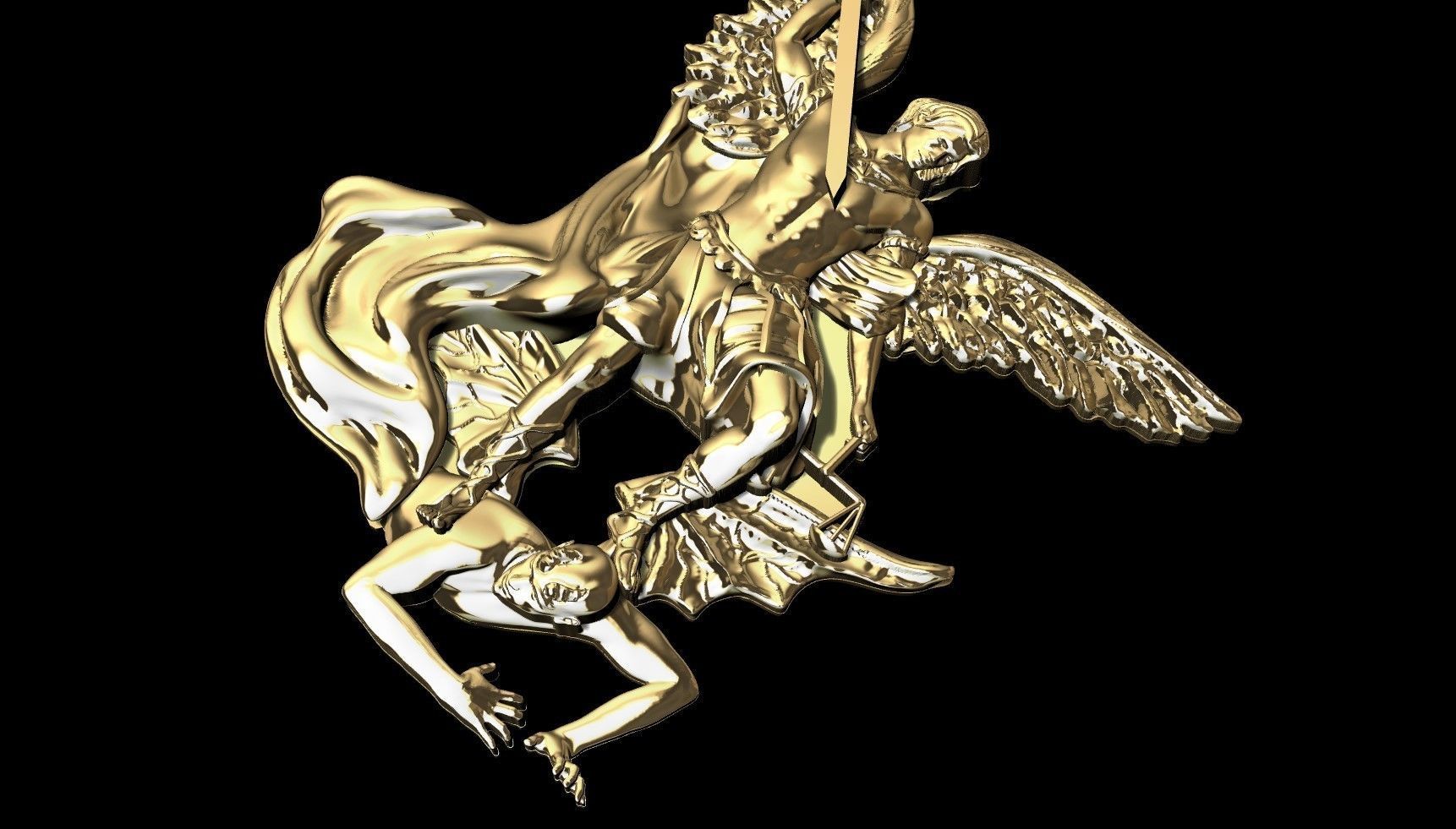 Arcangel san miguel 3D model_2