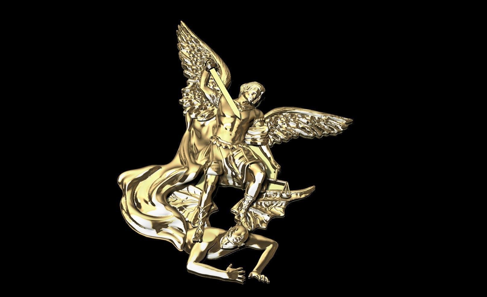 Arcangel san miguel 3D model_3