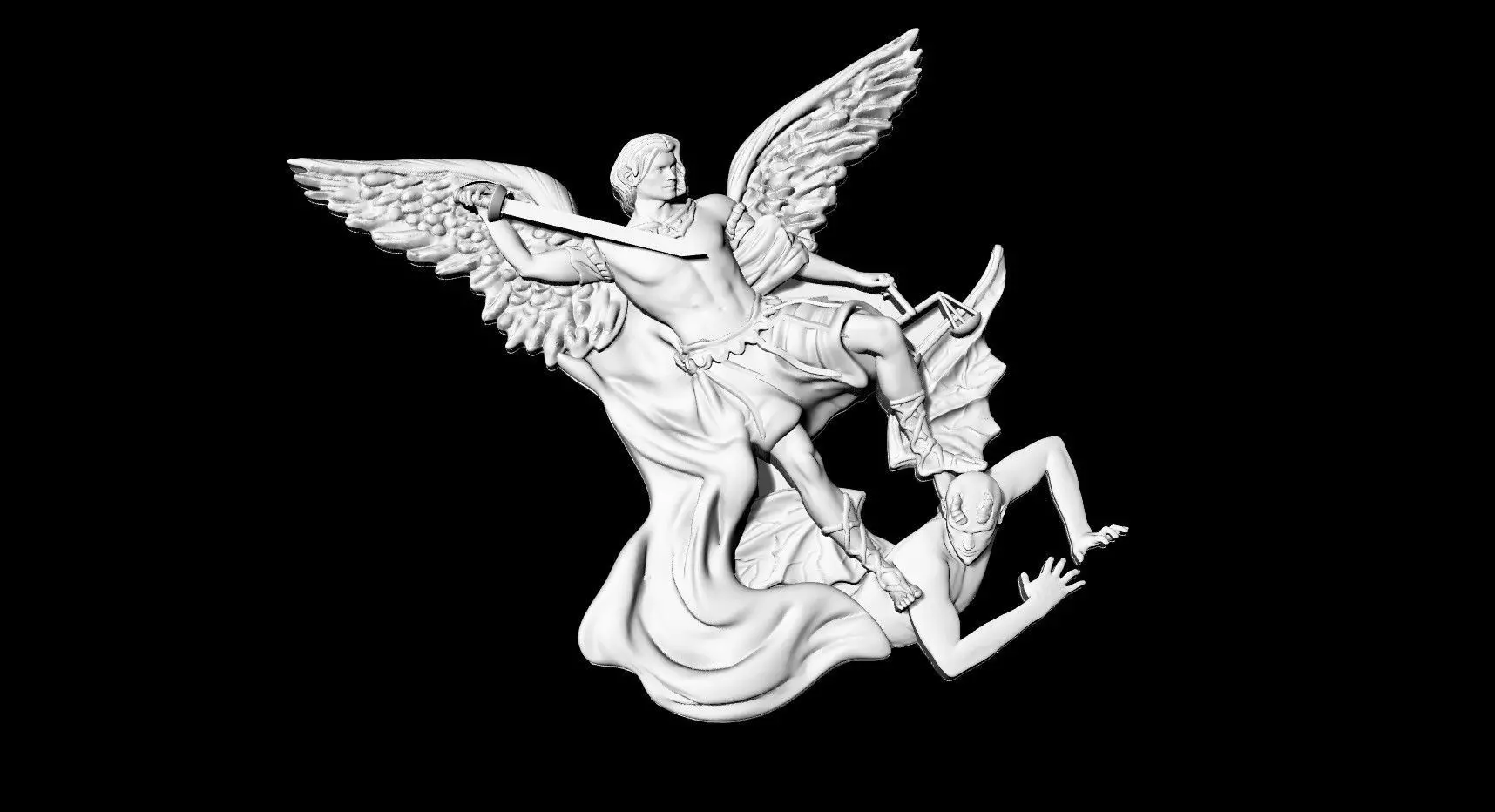 Arcangel san miguel 3D model_0