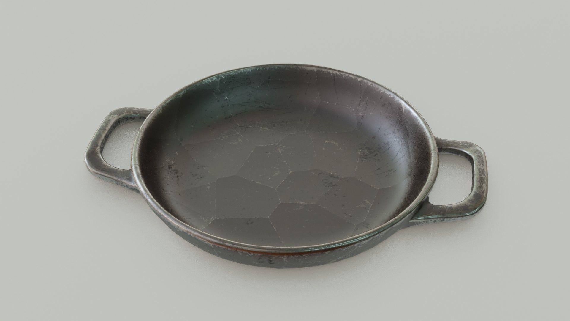 Kitchenware stewing pan wok 3D Low-poly 3D model_18