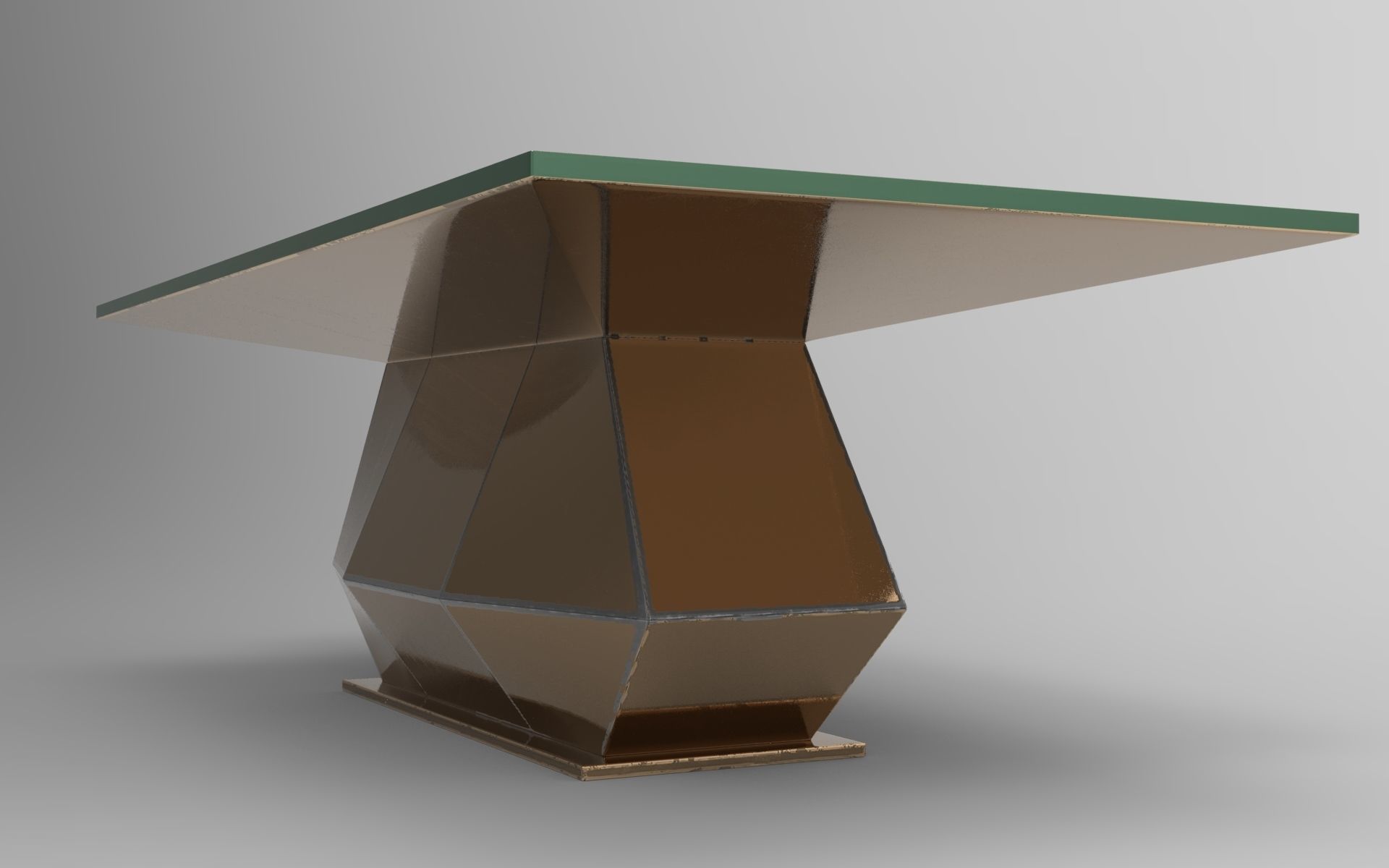 Santiago Dining Table Low-poly 3D model_1
