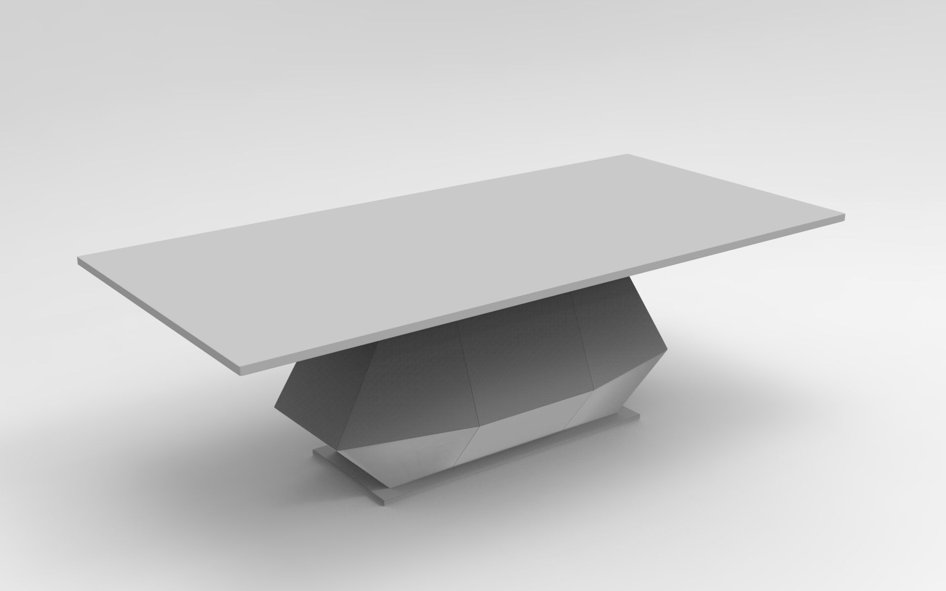 Santiago Dining Table Low-poly 3D model_7