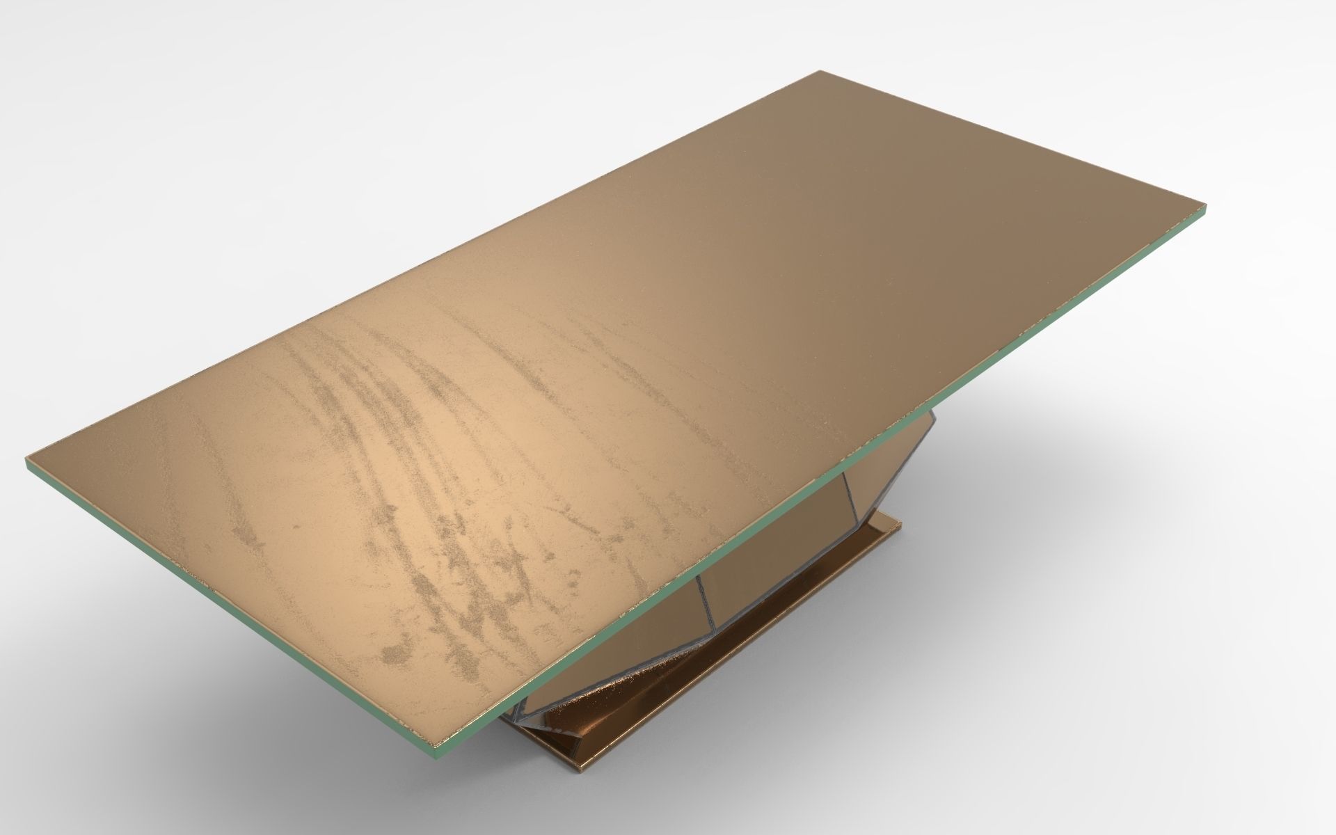 Santiago Dining Table Low-poly 3D model_2