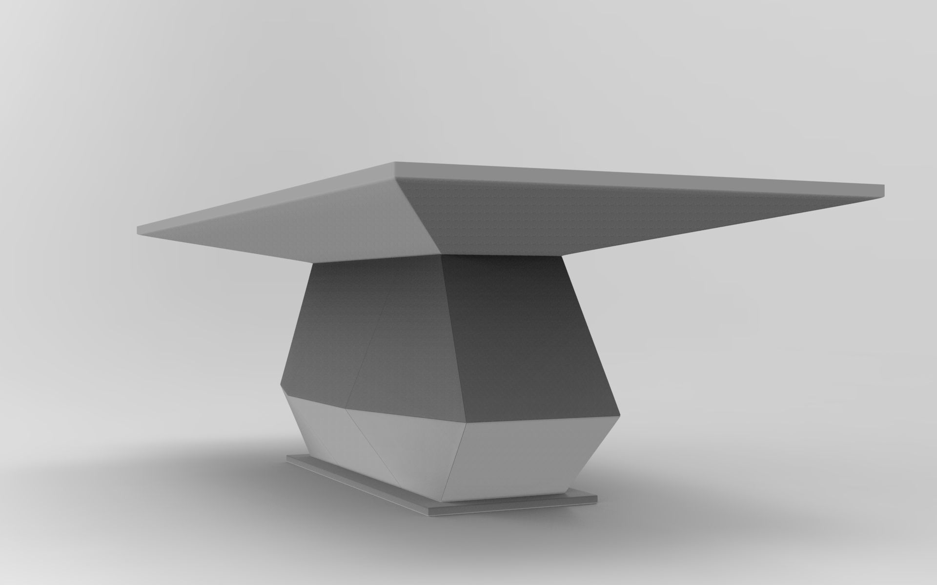 Santiago Dining Table Low-poly 3D model_8