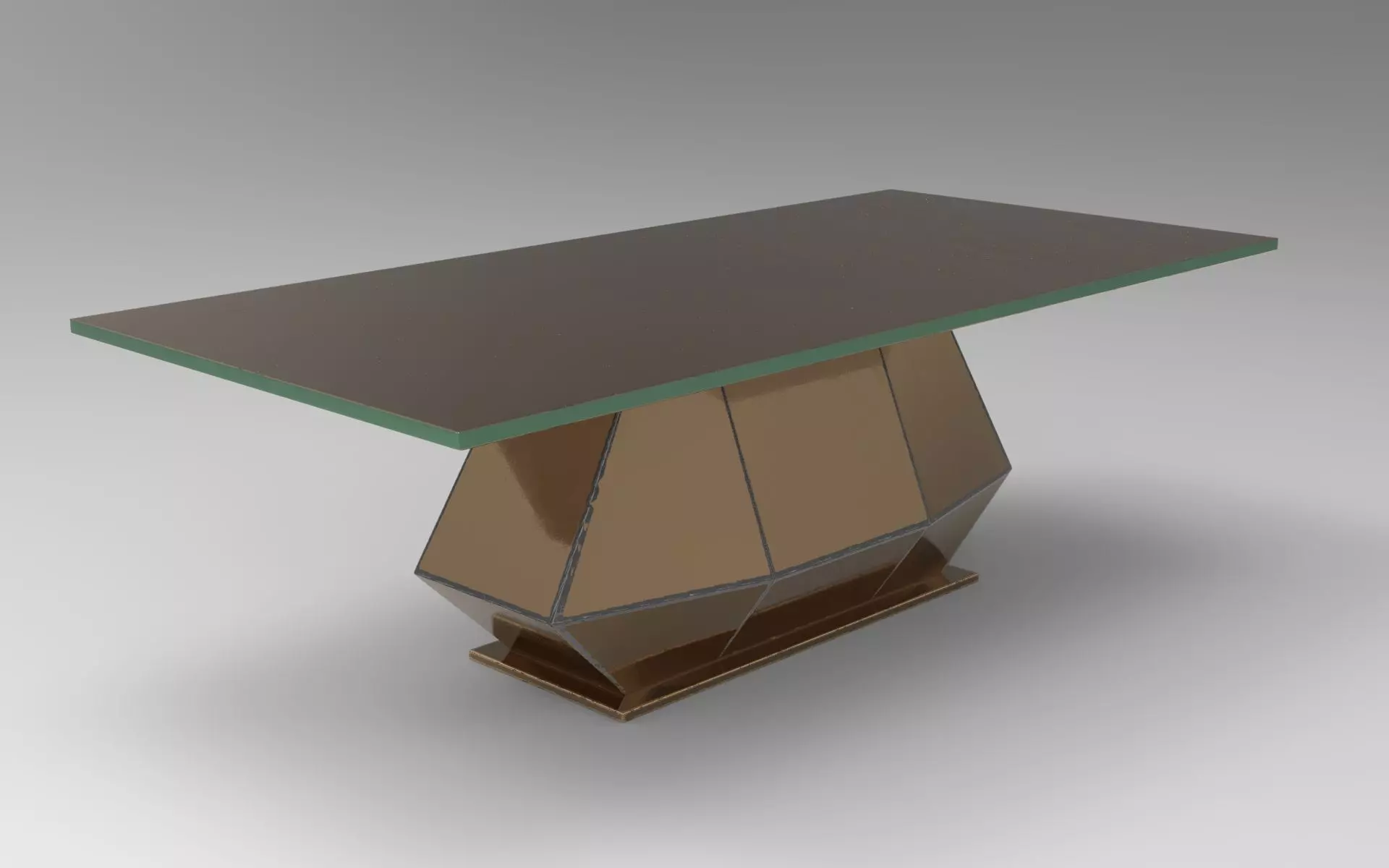 Santiago Dining Table Low-poly 3D model_0