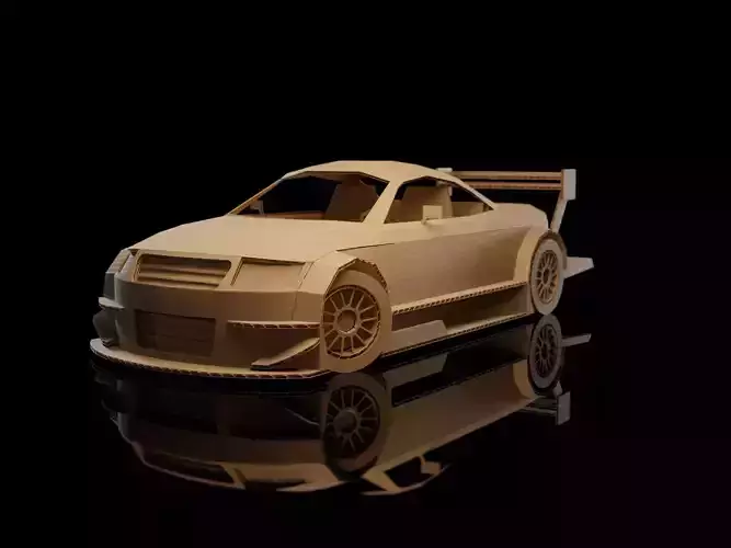 AUDI Abt TT R Touring car 2002 cardboard car