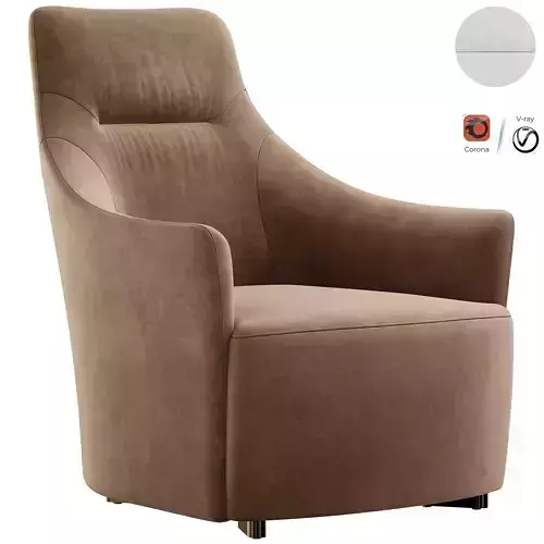 Galileo fabric lounge armchair