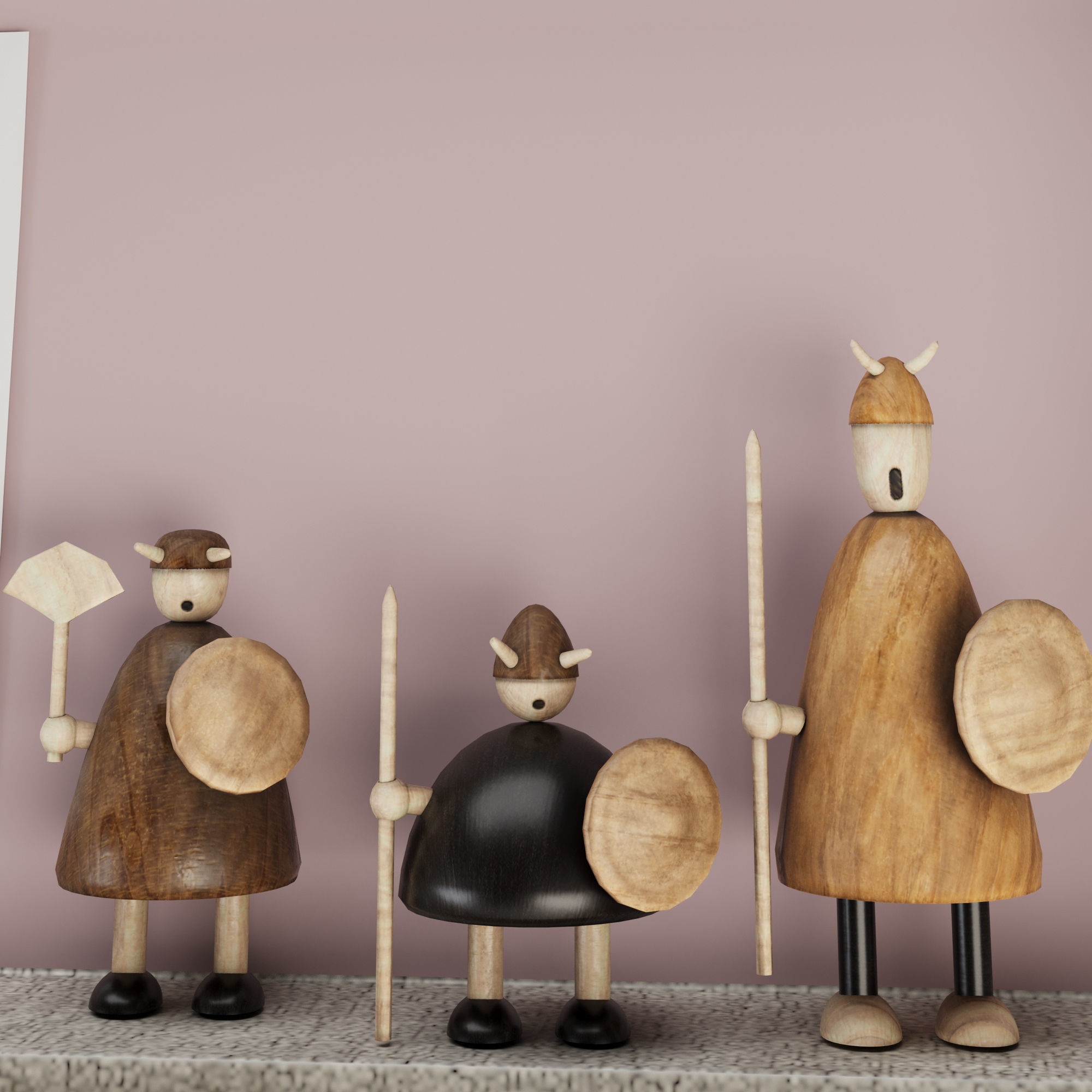 Kids Room Set 01 3D model_4