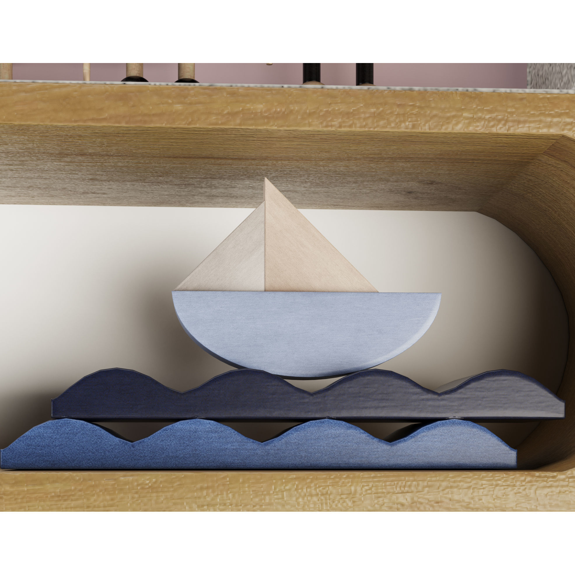 Kids Room Set 01 3D model_6