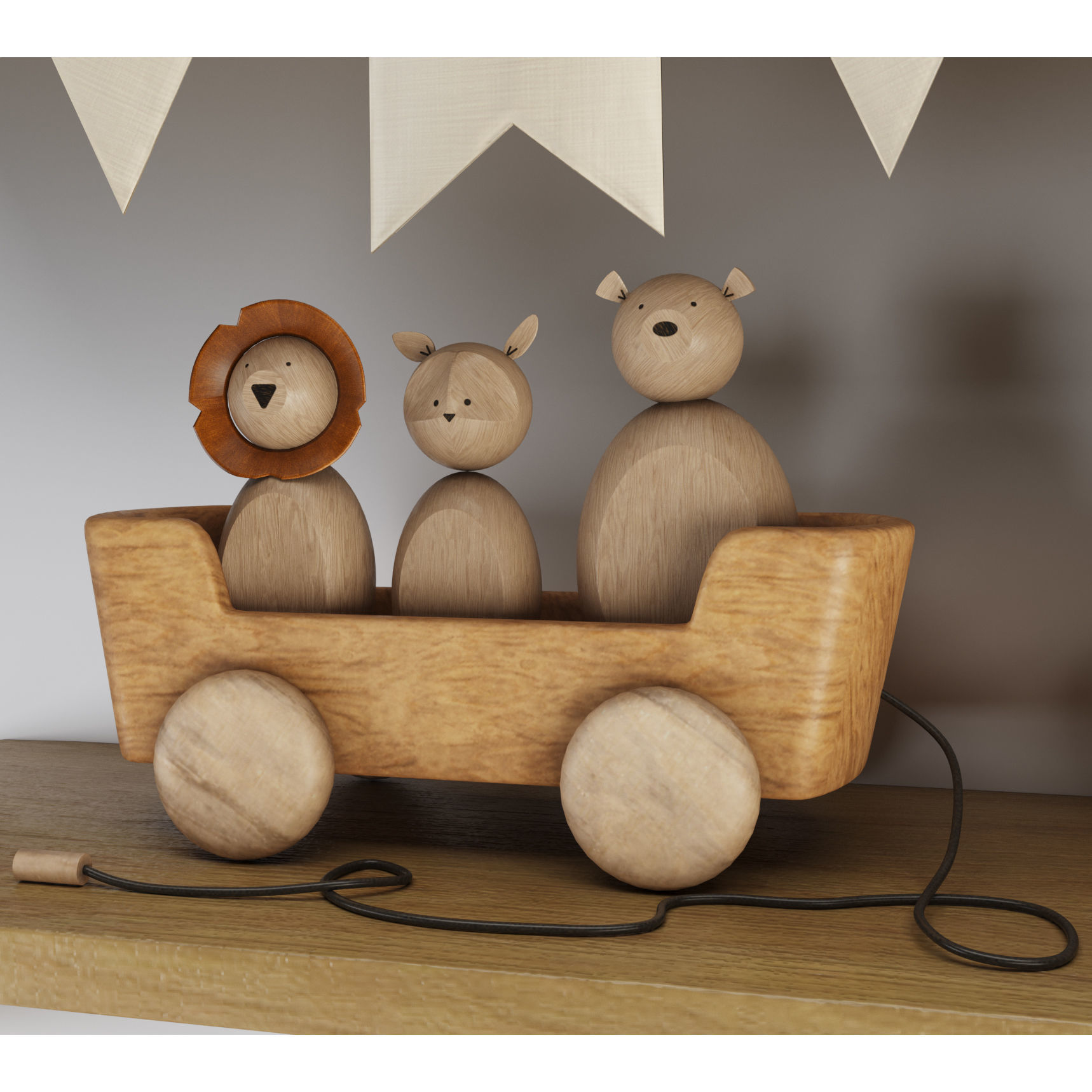 Kids Room Set 01 3D model_5