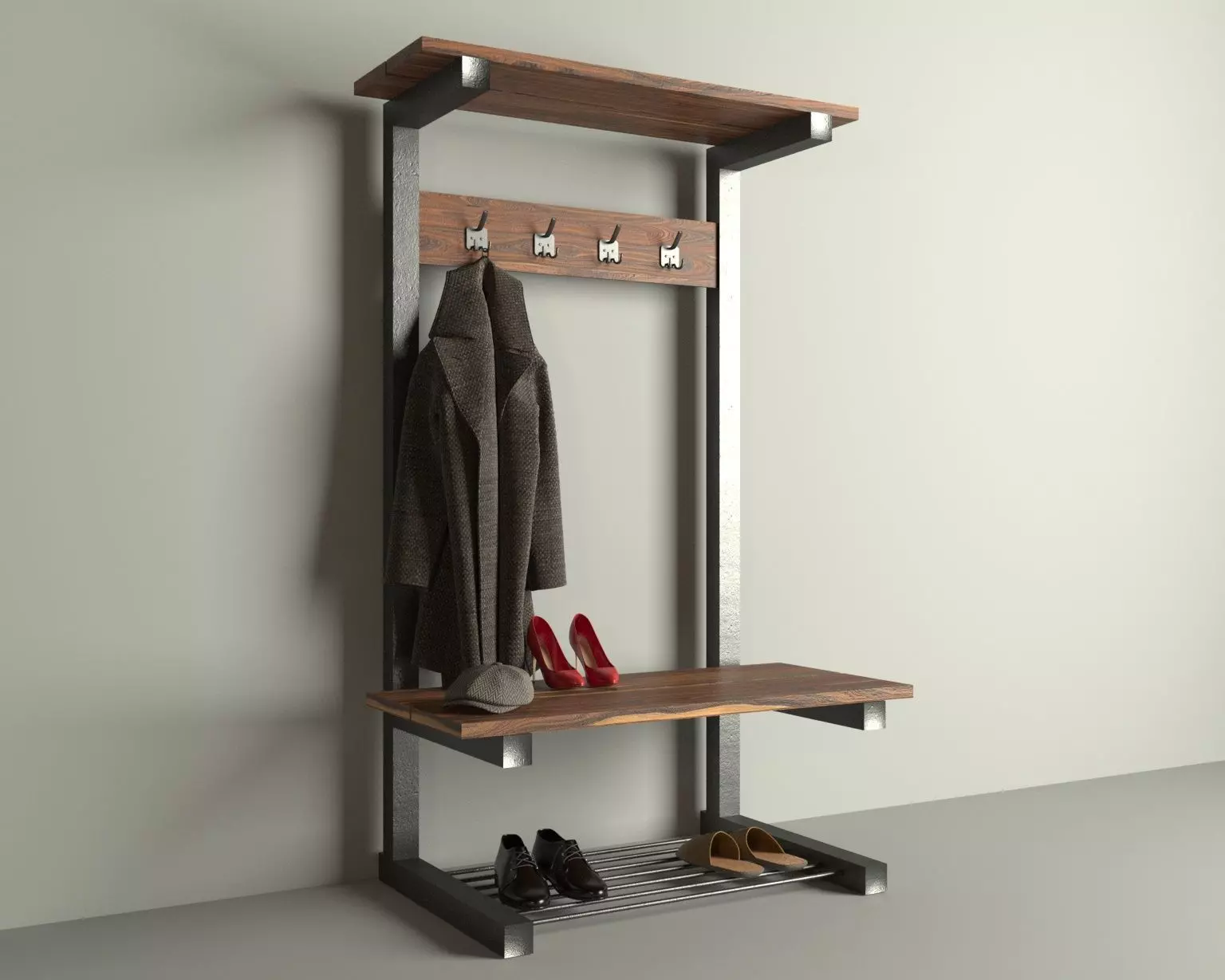 Coat hanger 3D model_0