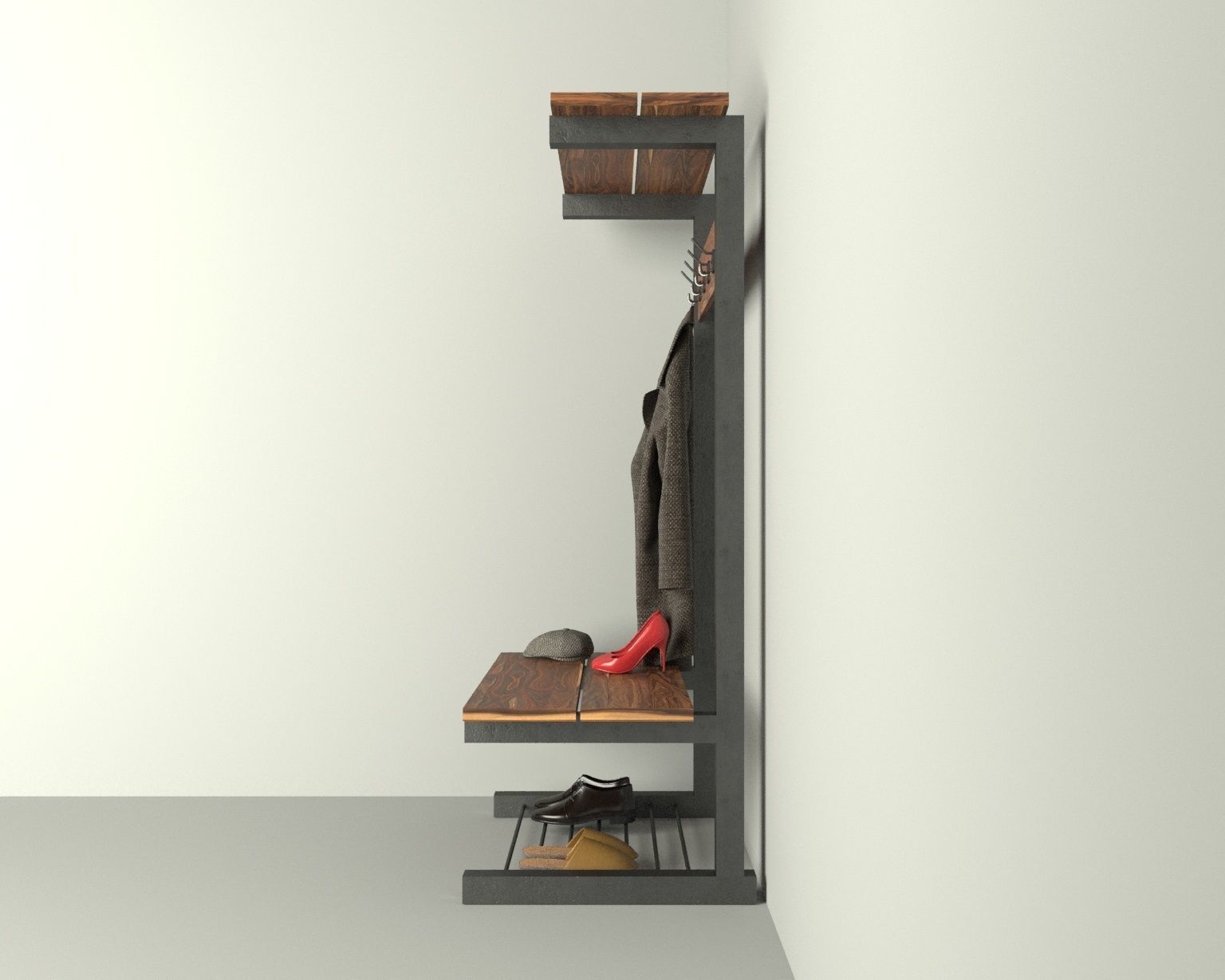Coat hanger 3D model_2