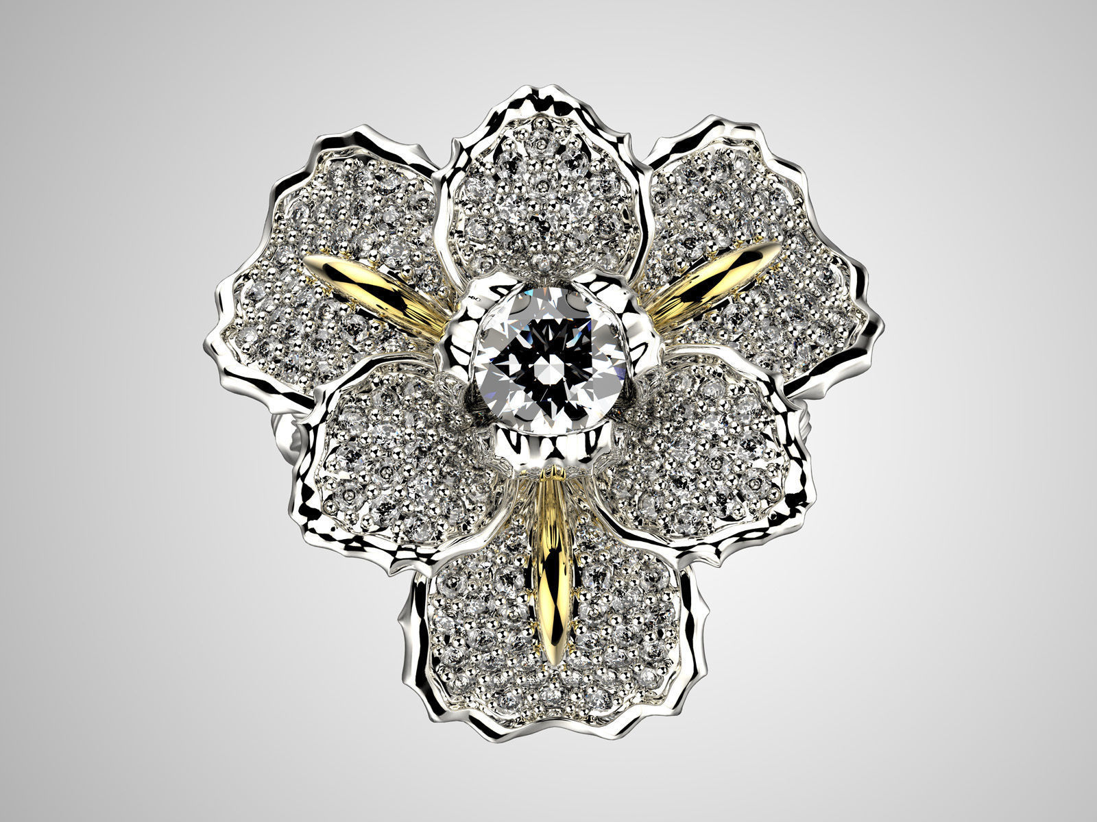 Iris fashion ring 0004 3D print model_3