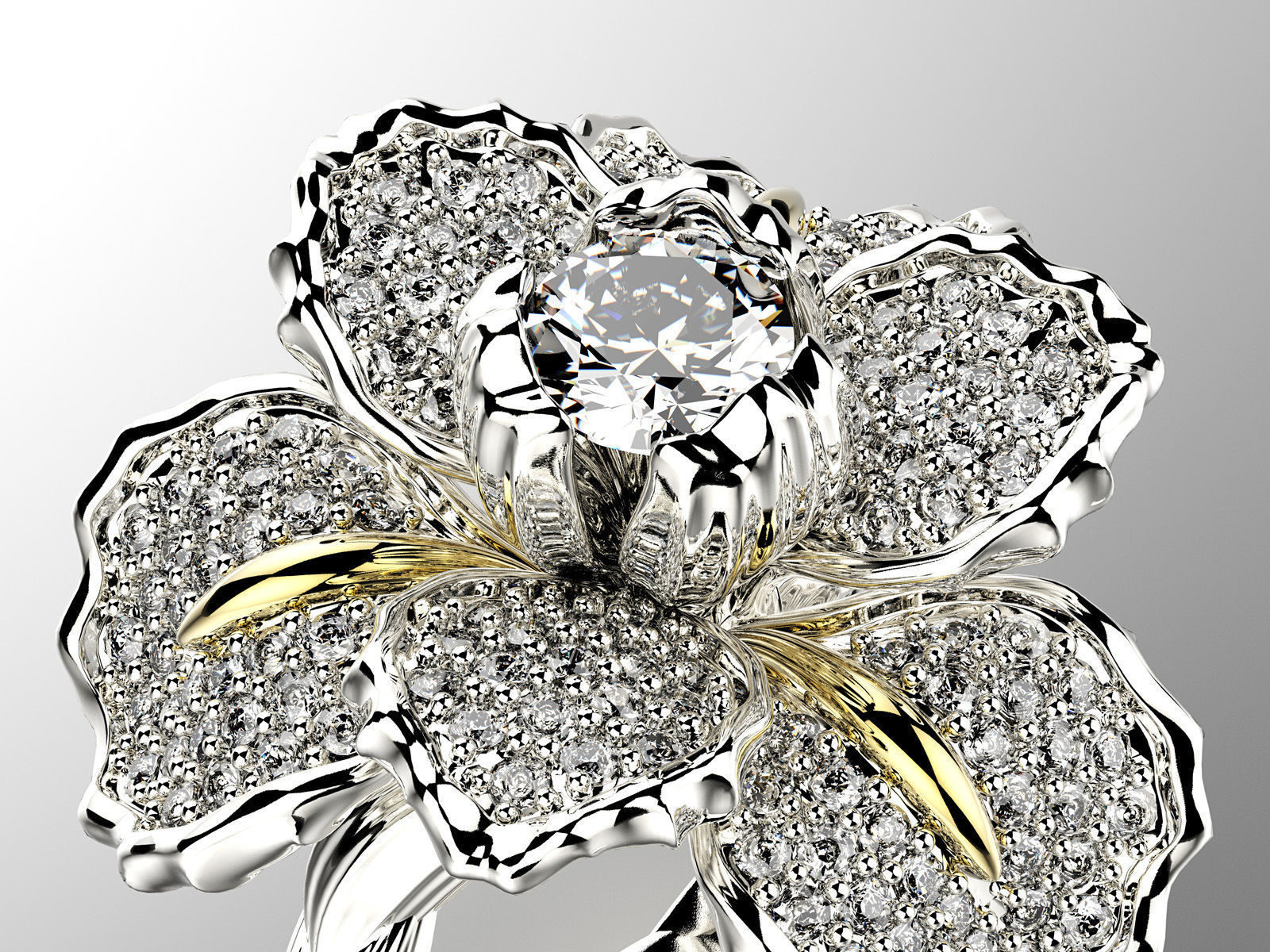 Iris fashion ring 0004 3D print model_5