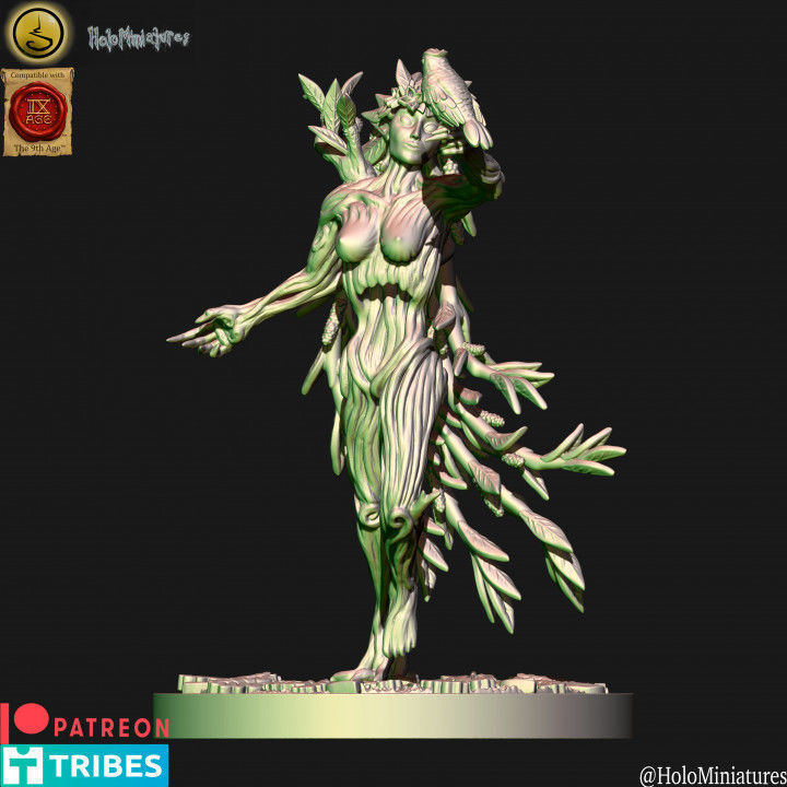 Wood elf Dryad Unit 3D print model_8