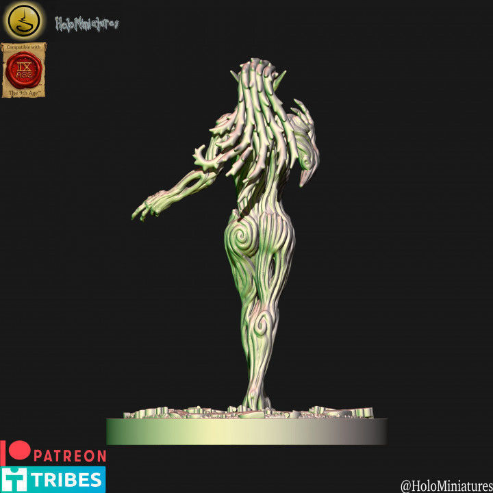 Wood elf Dryad Unit 3D print model_10