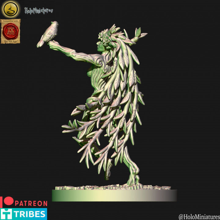 Wood elf Dryad Unit 3D print model_3