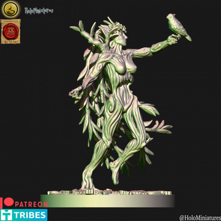 Wood elf Dryad Unit 3D print model_7